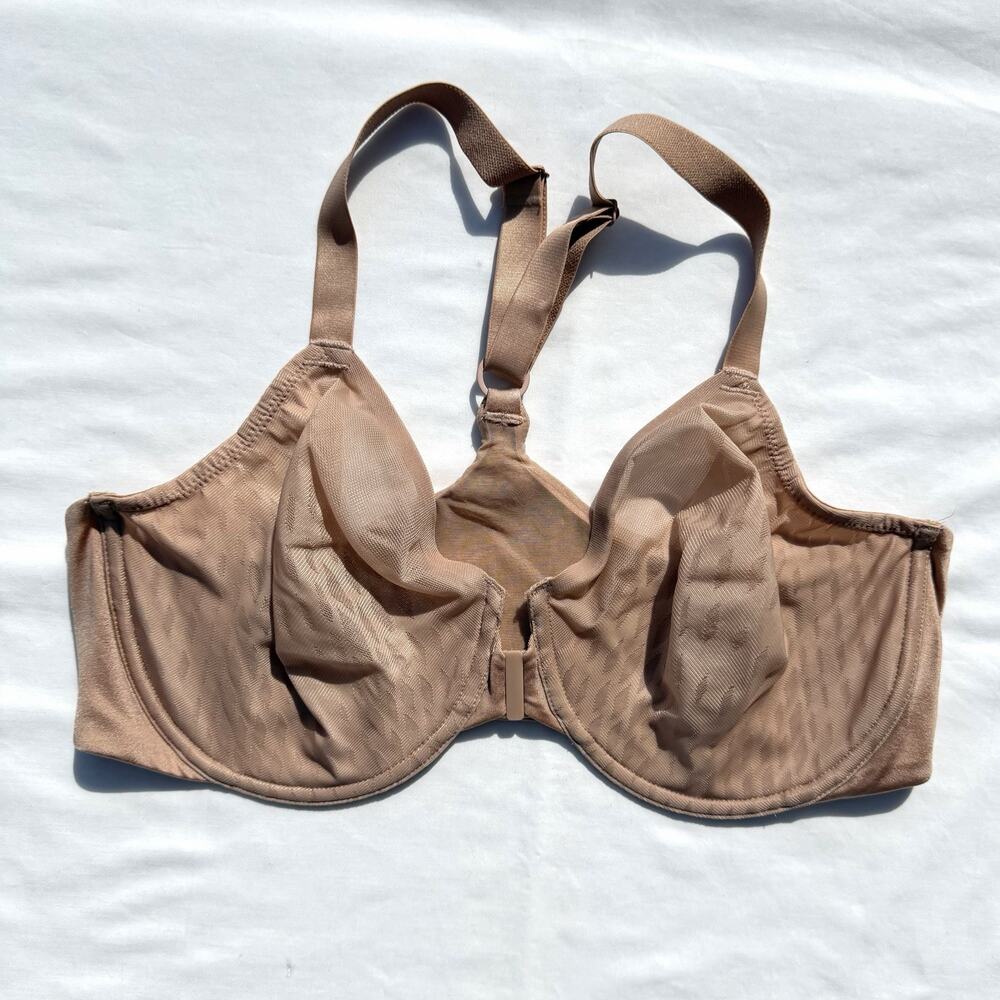Wacoal Elevated Allure Front Close Underwire Bra 38DD Beige 855436